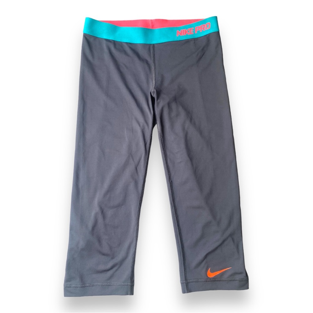 NIKE PRO Capri Leggings Athletic Running Workout Spandex Activewear Pants